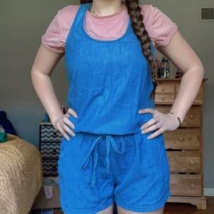 denim romper